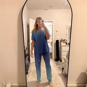 Figs Blue Ombre Women's Top/Bottom!